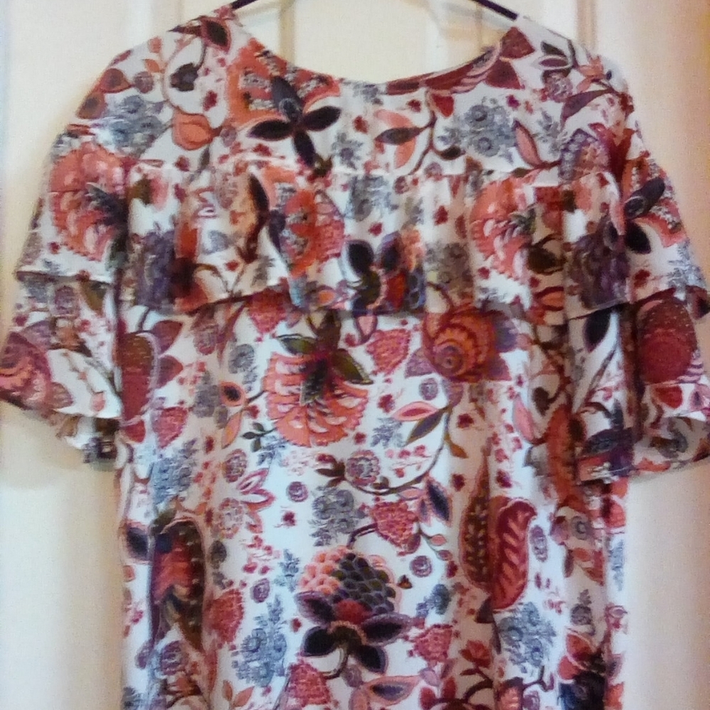Floral Pasley Print Blouse